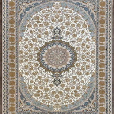 Ковер персидский G129 Mashad 1200 (Акрил, бежевый, кремовый)