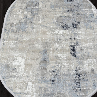Ковер C288AH - GREY / L.BLUE - Овал - коллекция LORENZO