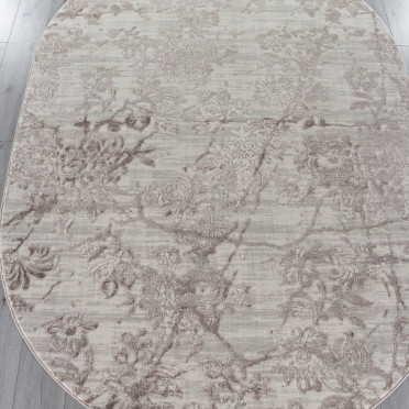 Ковер O2446 - 765 BEIGE / VIZON - Овал - коллекция BRAND