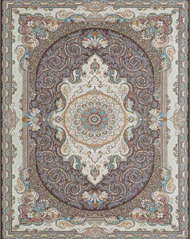 Ковер персидский G144 Mashad 1500 (Акрил, розовый)