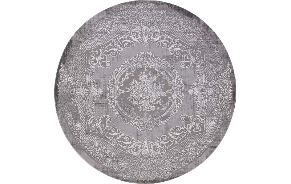 Ковер ARMINA 03762A - GREY / GREY Round