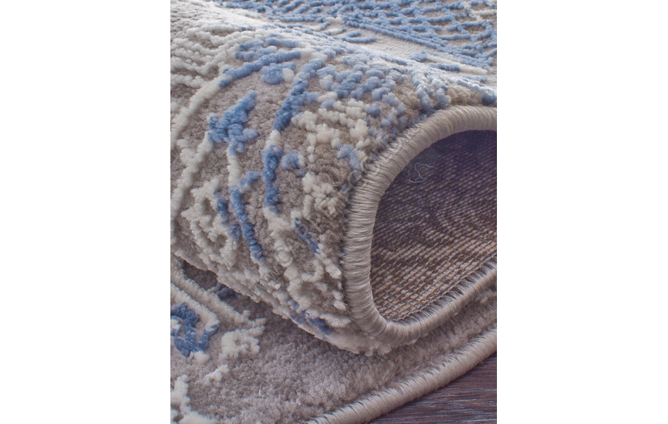 Ковер 03851A - BLUE / BLUE - Овал