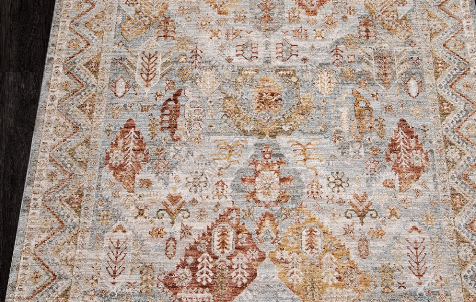 Ковер L0728A - LIGHT BLUE - Прямоугольник - коллекция MUMBAI