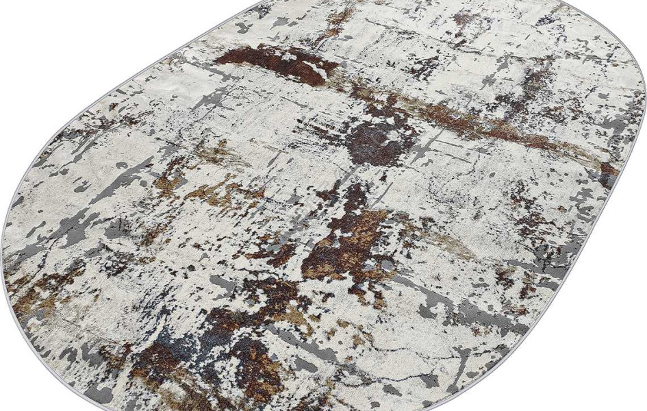 Турецкий ковер Regnum 37379A OVAL TERRA / L.GREY