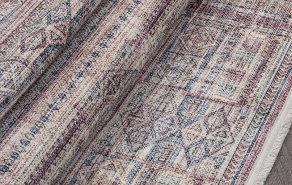 Ковер AB103A - RED / BLUE - Прямоугольник - коллекция LOTUS