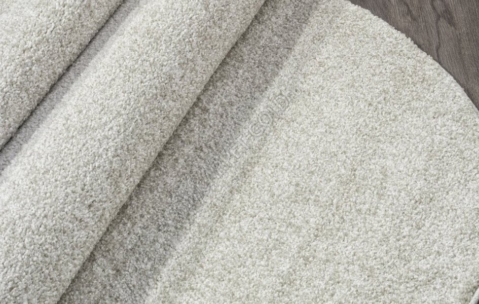 Однотонный овальный ковер T600 - CREAM - коллекция SOFIA