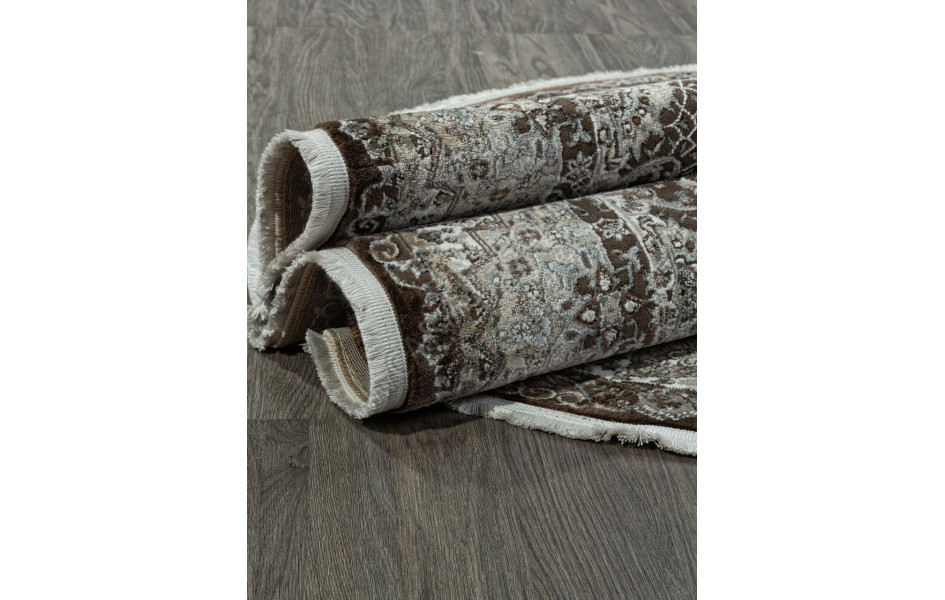 Ковер D414 - BROWN - Овал - коллекция DOLCE