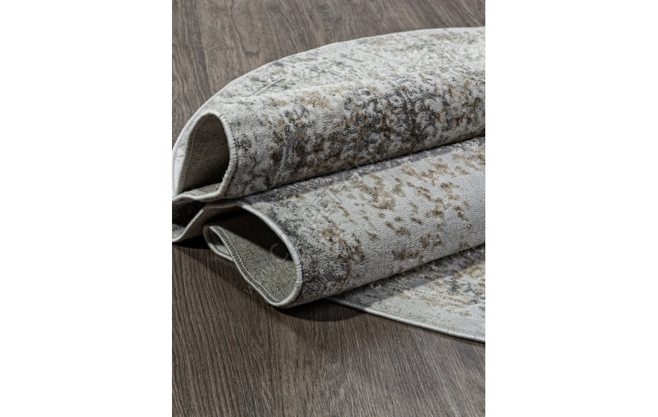 Ковер 02475H - D.GREY / GREY - Овал - коллекция SAFARI