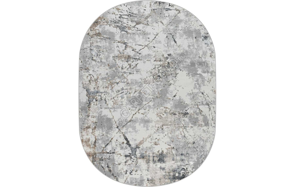 38894A OVAL GREY FLS / BEIGE FLS Olimpos