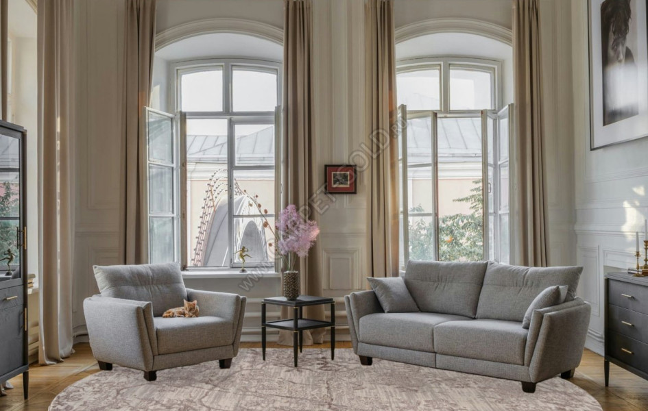 Ковер O2446 - 765 BEIGE / VIZON - Овал - коллекция BRAND