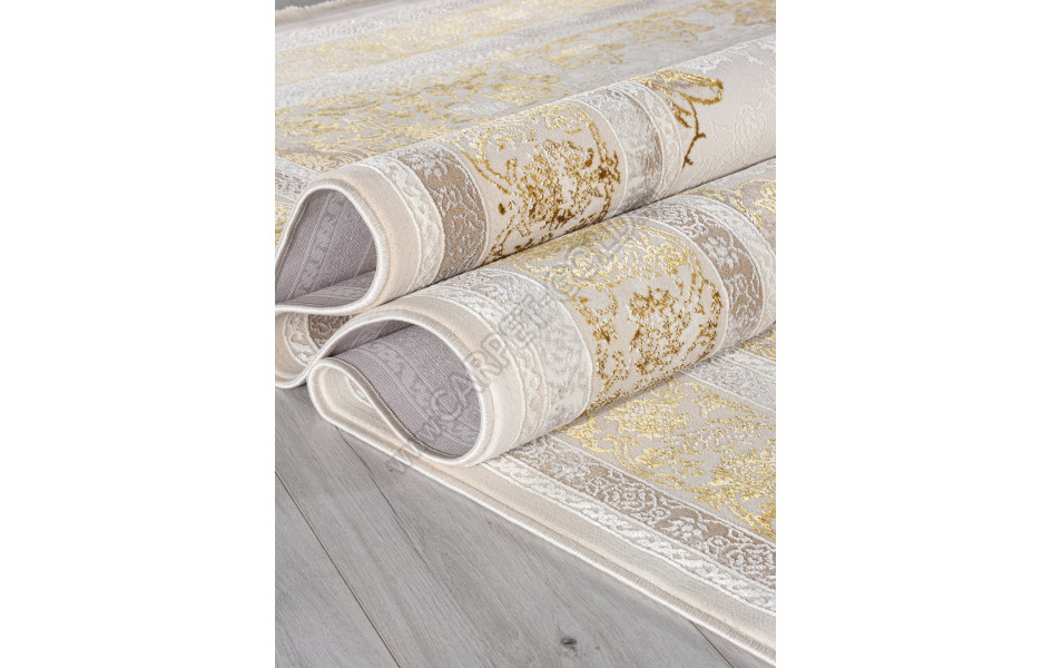Ковер A064A - CREAM / GOLD FDY - Прямоугольник - коллекция ZARINA